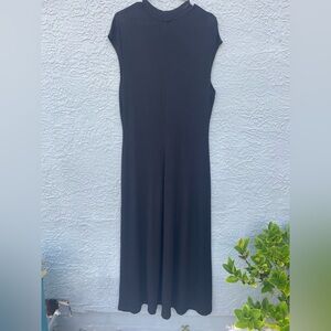 Ronni Nicole Elegant Black Sheath Maxi Dress